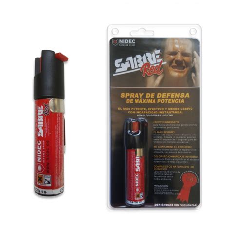 Spray de denfensa personal Unidec Sabre Red .